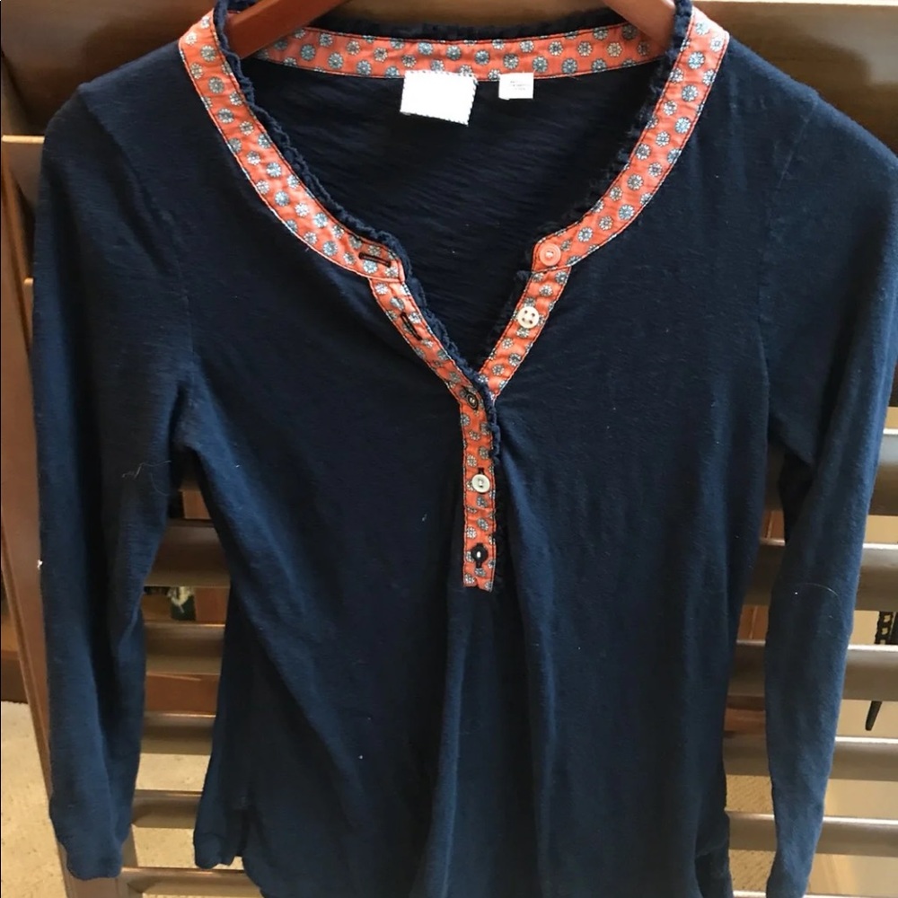 Anthropologie blue top
